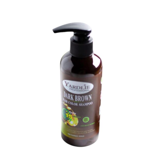 Yardlie Professional Dark Brown Hair Color Shampoo - Instant Hair Dye with Nourishing Formula - Image 3