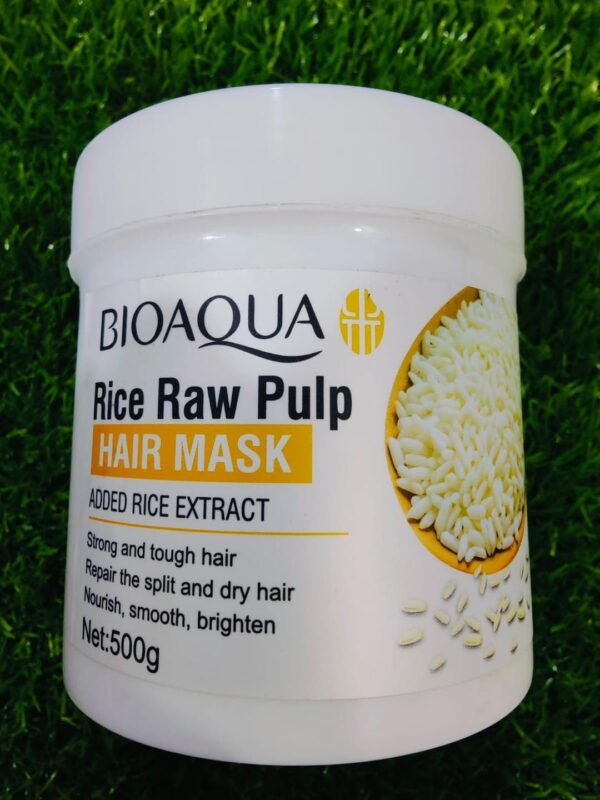 BIOAQUA Rice Raw Pulp Hair Mask - 500g - Image 2