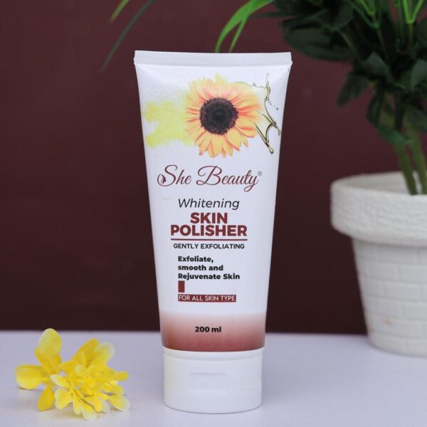 She Beauty Whitening Skin Polisher - Exfoliate, Smooth & Rejuvenate