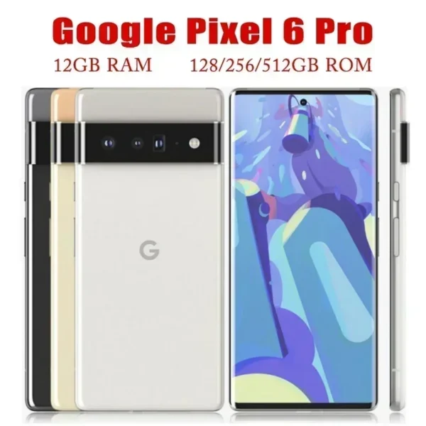Google Pixel 6 Pro 6Pro 5G 6.71" 12GB RAM 128/256 ROM NFC Octa Core Google Tensor Original Unlocked Cellphone - Image 2
